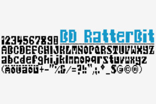 BD RatterBit: A Funky Pixel Font for Creative Projects