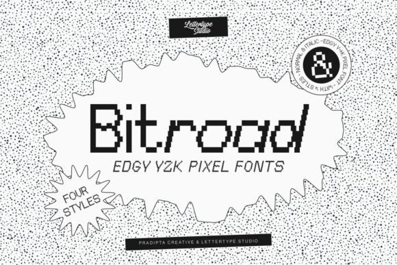 Bitroad: The Edgy Pixel Font for Retro-Inspired Designs