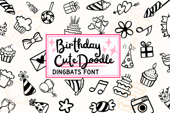 Celebrate Milestones with the Birthday Cute Doodle Font
