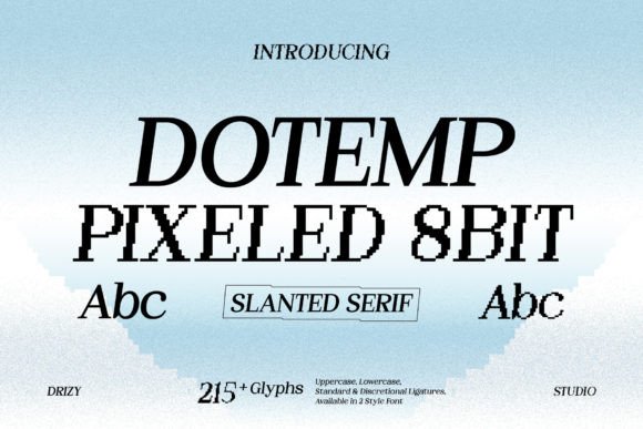 Discover Dotemp: A Retro Pixel Font with Dreamy Appeal