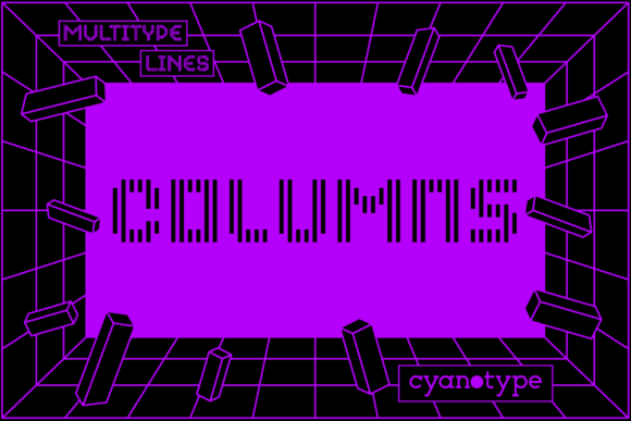 Discover MultiType Lines Columns: A Pixelated Display Font