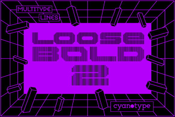 Discover MultiType Lines Loose Bold 2: A Pixel Font with Edge