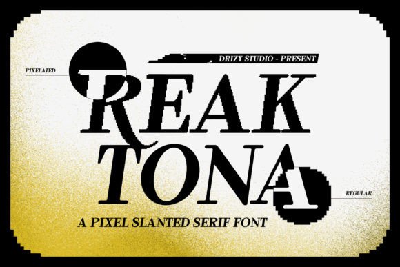 Discover Reaktona: A Bold Slanted Serif for Modern Design
