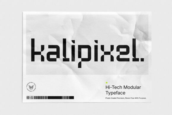 Kalipixel: A Futuristic Typeface for Modern Design