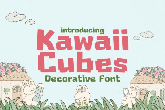 Kawaii Cubes: The Playful Pixel Font for Joyful Designs
