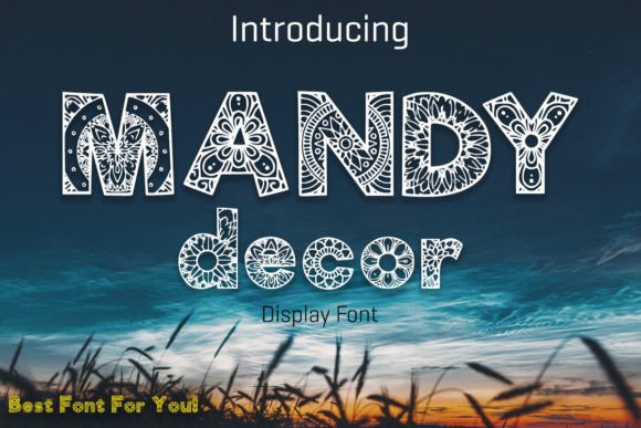 Mandy Decor: A Whimsical Display Font for Creative Projects