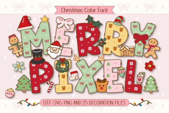 Merry Pixel: A Festive Font for Creative Holiday Projects