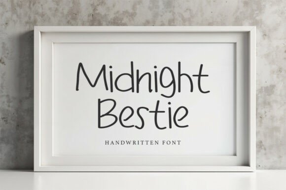 Midnight Bestie Font: Authentic Human Warmth for Your Designs