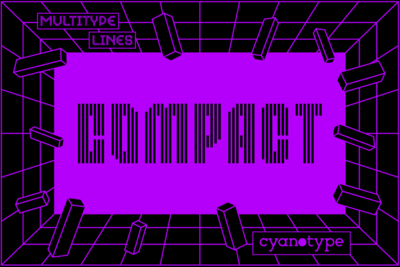 MultiType Lines Compact: A Pixel Font with Modern Edge
