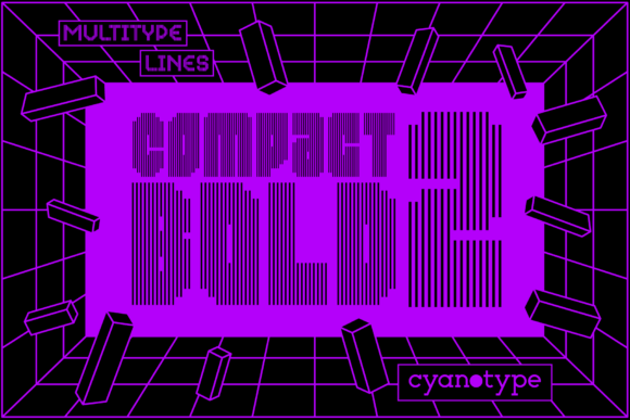 MultiType Lines Compact Bold 2: A Distinctive Pixel Font