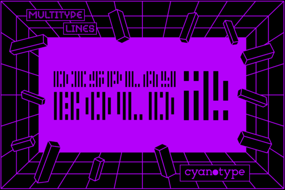 MultiType Lines Display Bold 2: A Modern Pixel Font