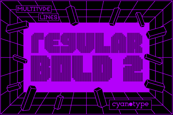 MultiType Lines Regular Bold 2: A Unique Pixel Font for Modern Design