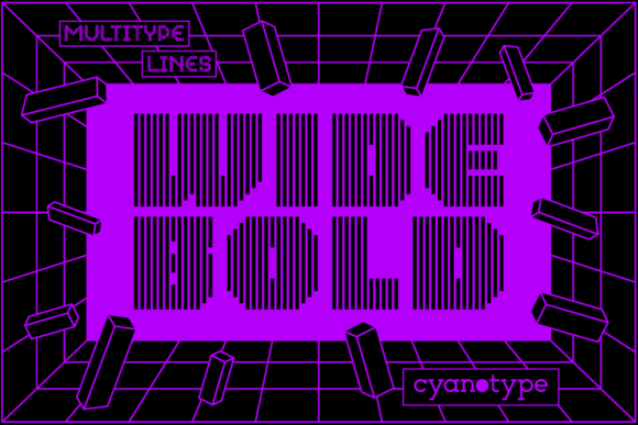 MultiType Lines Wide Bold: A Pixel Font with Edge
