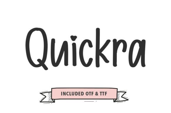 Quickra: Dynamic Brush Font for Bold, Expressive Design